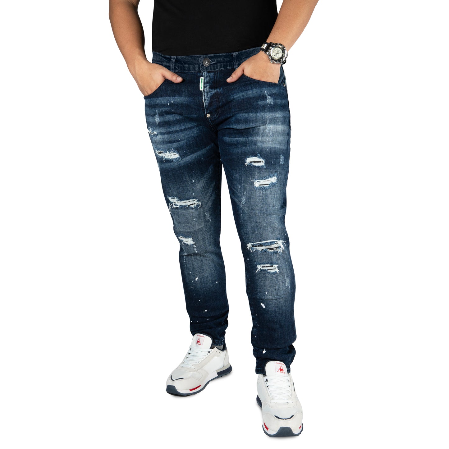 Jean rasgado Azul (BR08)